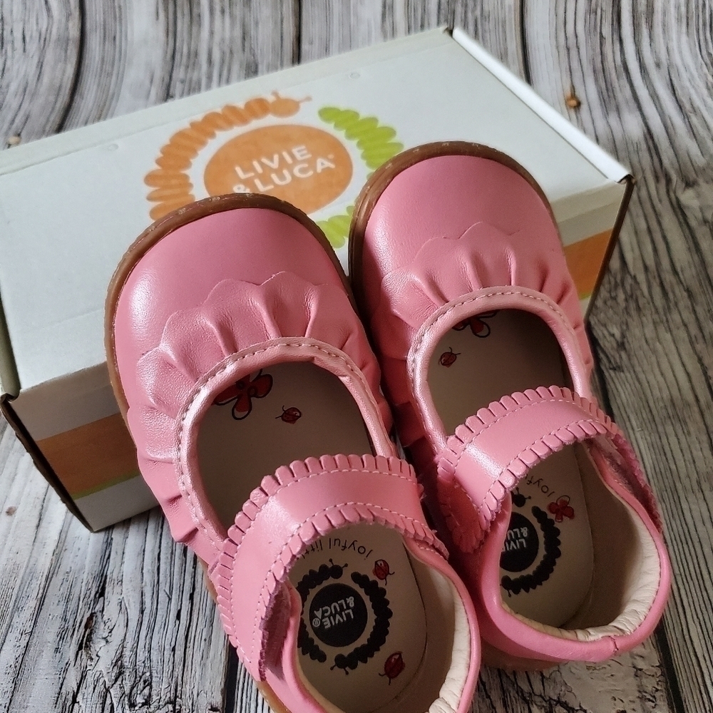 Livie and Luca Ruche Sandals Pink Color New Without Box